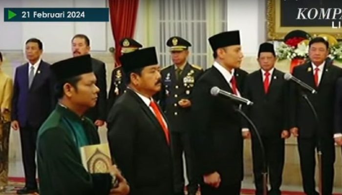 Presiden Joko Widodo Lantik Secara Resmi Ketum Partai Demokrat Sebagai Menteri ATR/BPN