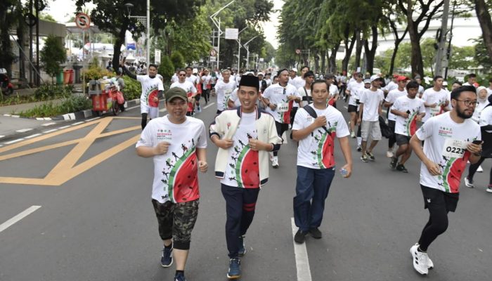 Kemenpora Gelar Kegiatan Run For palestina Dalam Rangka Solidaritas kemanusiaan Palestina
