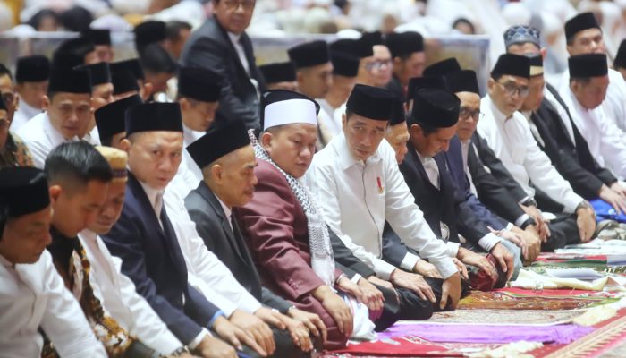 Presiden Joko Widodo Shalat Ied di Masjid Istiqlal Jakarta