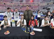 Menpora Dito Ariotedjo Hadiri fan Signing Red Sparks dan Indonesia All Star di Arena Indonesia