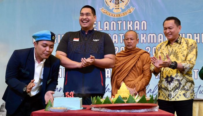Menpora Dito Hadiri Pelantikan Presidium Pusat Himpunan Mahasisiwa Buddhis Indonesia Periode 2024-2026