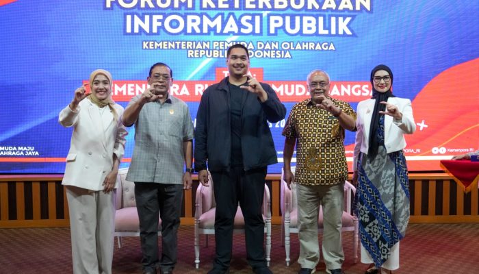 Menpora Dito Buka Resmi Forum Keterbukaan Informasi Publik Kemenpora Tahun 2024