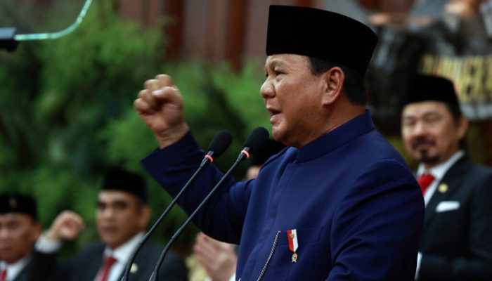 Presiden Prabowo Sampaikan Pidato Pertamanya di Hadapan MPR dan Tamu Undangan