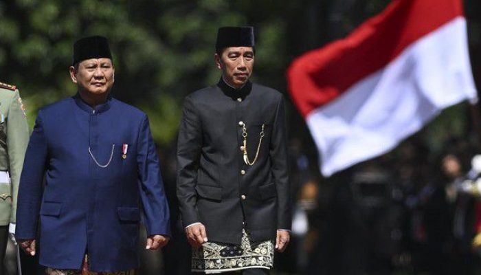 Usai Pelantikan, Presiden Prabowo Subianto Disambut Presiden Ke-7 Joko Widodo di Istana Merdeka