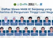 MAN Insan Cendekia Serpong Ukir Prestasi Gemilang, 15 Siswa Diterima di Kampus Ternama Dunia