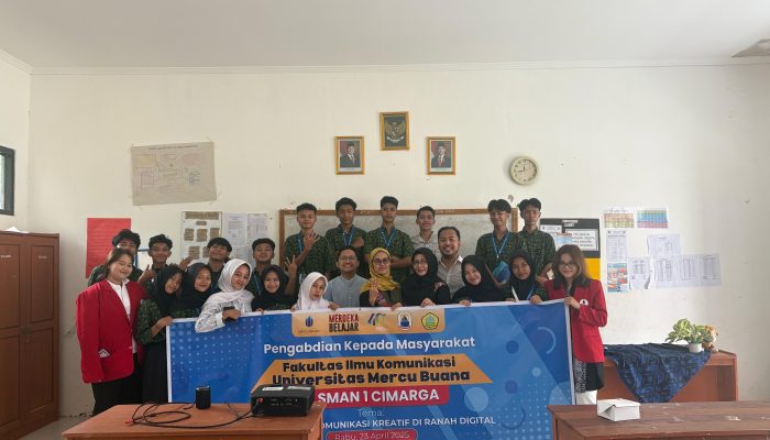Fikom UMB Latih Siswa dan Guru SMAN 1 Cimarga tentang Literasi Digital dan AI