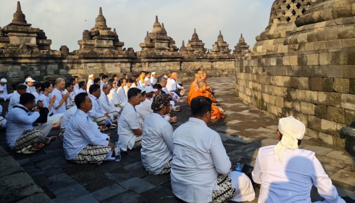 Uji Coba Wisata Spiritual Dharmayatra Digelar di Candi Borobudur