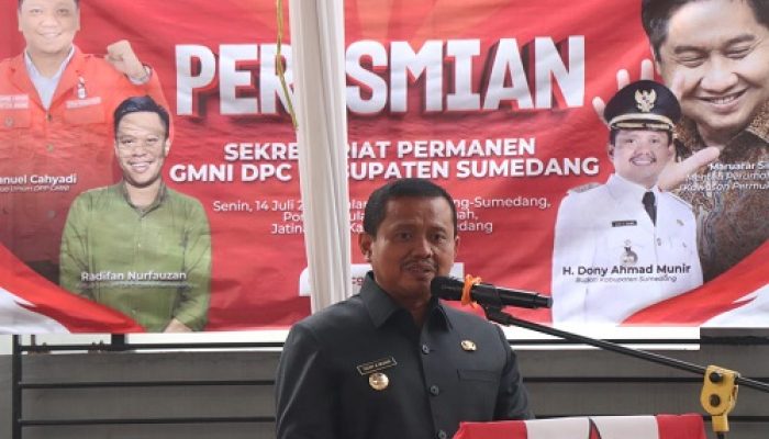 Perkuat Organisasi Mahasiswa, Sekretariat GMNI Sumedang Diresmikan